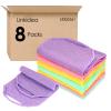 Linkidea 8 Pack Stretchable Pull Strap Exfoliating Towel Bulk Pack, Wholesale Multi-Pack Exfoliating Back Scrubber with Handles, Scrub Bath Washcloths, Deep Cleans Skin for Body Shower view 1