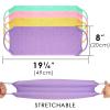 Linkidea 8 Pack Stretchable Pull Strap Exfoliating Towel Bulk Pack, Wholesale Multi-Pack Exfoliating Back Scrubber with Handles, Scrub Bath Washcloths, Deep Cleans Skin for Body Shower view 4