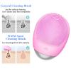 Facial Cleansing Brush, 3-in-1 Electric Soft Silicone Waterproof Face Scrubber, USB Rechargeable IPX7 Waterproof Sonic Vibrating Face Brush for Deep Cleansing, Gentle Exfoliating and Massaging view 3