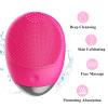 Facial Cleansing Brush, 3-in-1 Electric Soft Silicone Waterproof Face Scrubber, USB Rechargeable IPX7 Waterproof Sonic Vibrating Face Brush for Deep Cleansing, Gentle Exfoliating and Massaging view 2