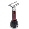 FREED Shaving Kit for Men - Safety Razor with alloy handle and 10 Japanese 6cr13 Stainless Steel, include razor base, razor travel case, christmas gifts for Men,Made in Taiwan view 3
