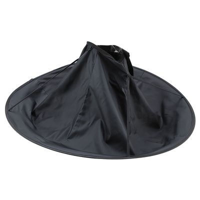 Hairdresser Cloak, 60 x 60cm Adult Barber Hair Cutting Umbrella Cape Hairdressing Salon Gown Haircut Tool(Black)