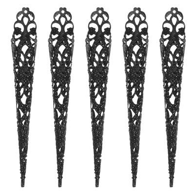 Fingertip Cover Halloween Finger Nail Claw Ring: 5pcs Ancient Queen Fingernail Claw Metal Finger Knuckle Claw Women Cosplay Costume for Halloween Finger Claw Ring