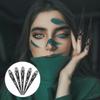 Fingertip Cover Halloween Finger Nail Claw Ring: 5pcs Ancient Queen Fingernail Claw Metal Finger Knuckle Claw Women Cosplay Costume for Halloween Finger Claw Ring view 3