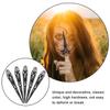 Fingertip Cover Halloween Finger Nail Claw Ring: 5pcs Ancient Queen Fingernail Claw Metal Finger Knuckle Claw Women Cosplay Costume for Halloween Finger Claw Ring view 4
