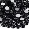 1440pcs SS20 Black Nail Flatback Rhinestones Bulk Nail Art Round Flatback Glass Gems Beads Stones Diamonds Glitter for Nails Decoration Jewels Accessories Crafts Eye Makeup Clothes Shoes (4.7mm SS20) view 1