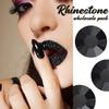 1440pcs SS20 Black Nail Flatback Rhinestones Bulk Nail Art Round Flatback Glass Gems Beads Stones Diamonds Glitter for Nails Decoration Jewels Accessories Crafts Eye Makeup Clothes Shoes (4.7mm SS20) view 2
