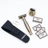 FREED Shaving Kit for Men - Safety Razor with alloy handle and 10 Japanese 6cr13 Stainless Steel, include razor base, razor travel case, christmas gifts for Men,Made in Taiwan view 2