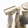 FREED Luxury Shaving Set for Men - Double Edge Safety Razor with alloy handle include 120 count Japanese 6cr13 Stainless Steel, razor stand, shaving brush,christmas gifts for Men,Made in Taiwan view 4