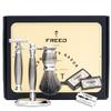 FREED Luxury Shaving Set for Men - Double Edge Safety Razor set with alloy handle include 120 count Japanese 6cr13 Stainless Steel blade,It's the best gift for men, fathers,or birthdays. view 3