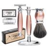 FREED Luxury Shaving Set for Men - Double Edge Safety Razor with alloy handle include 120 count Japanese 6cr13 Stainless Steel blade,It's the best gift for men, fathers,or birthdays view 1