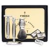 FREED Luxury Shaving Set for Men - Double Edge Safety Razor with alloy handle include 120 count Japanese 6cr13 Stainless Steel blade,It's the best gift for men, fathers,or birthdays. view 3