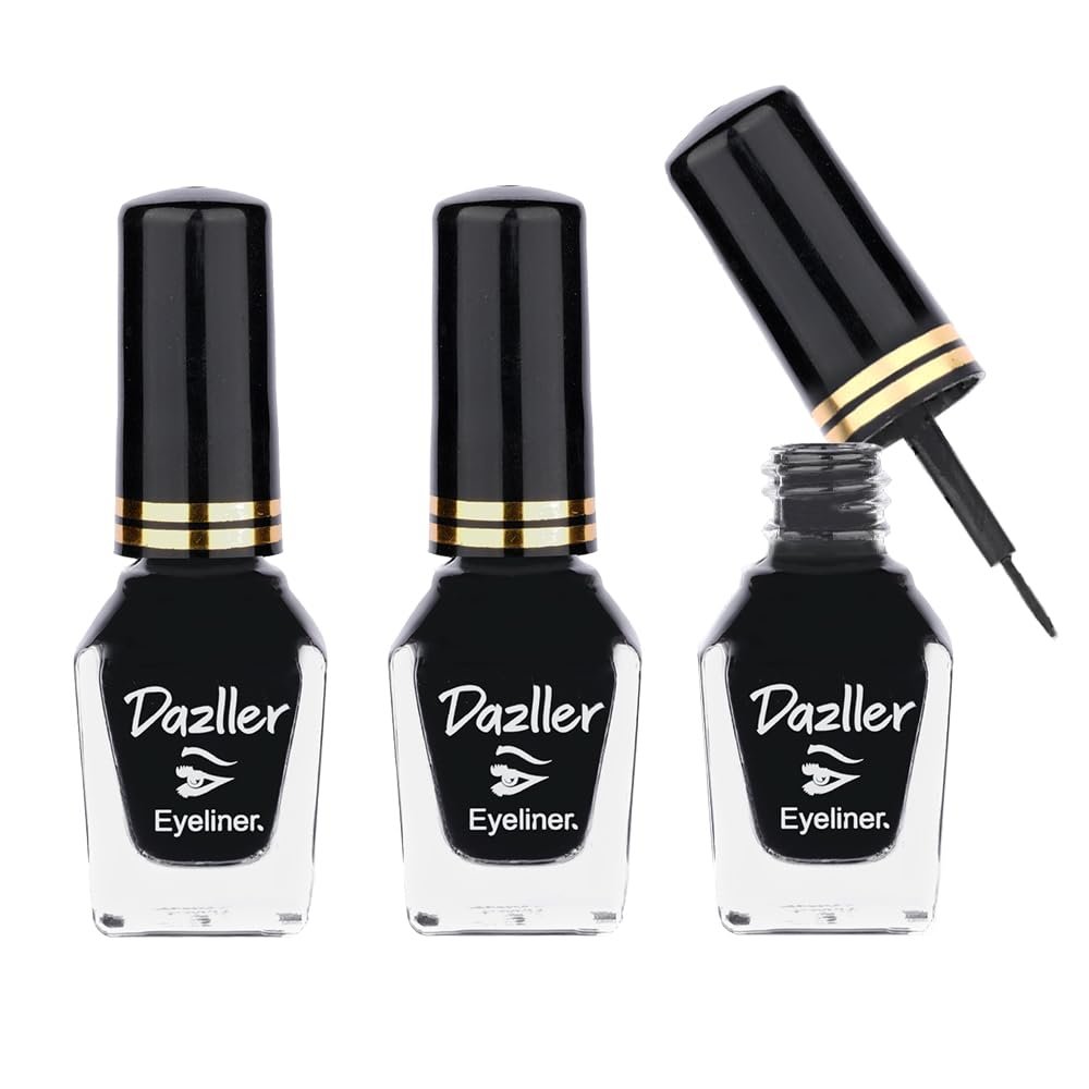 Dazller Eyeliner, Matte, Washable, Water-resistant, Smudge-proof, Up to 8 hrs stay, Lightweight, One Stroke Application 6.5mL, Black