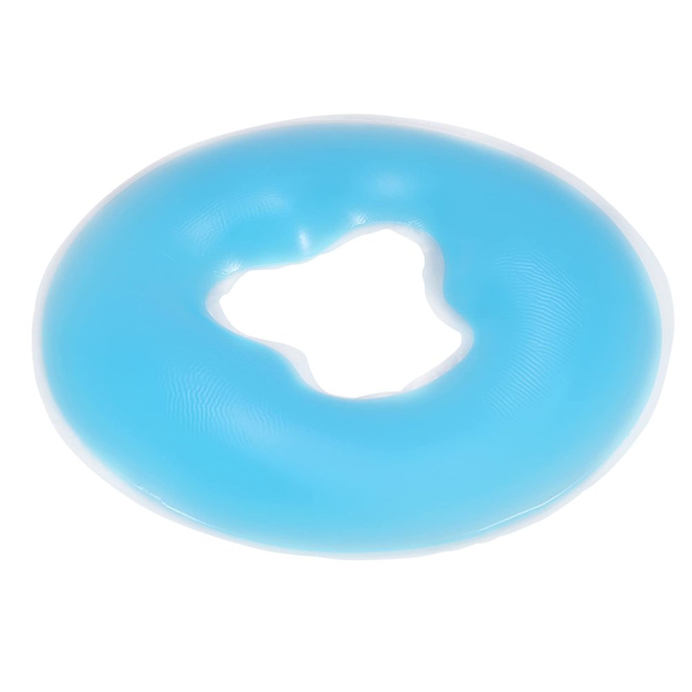 Silicone, Face Relax Pillow Beauty Cushion Face Spa Pillow Head Support for Face SPA Beauty Salon (Blue)