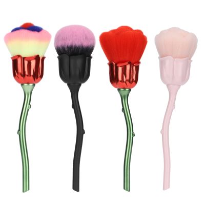 Brush Elegant Rose Brush Cleaning Brush Nail Cleaning Dust Removal