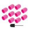 Beaupretty 50pcs Manicure Sanding Caps Set with Grit Polisher Reusable Nail Grinding Tools for Dead Skin and Removal Compatible with Electric Nail Files view 2