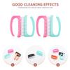 Beaupretty 12pcs Ergonomic Handle Nail Brush Fingernail Cleaner Gentle Bristles for Manicure Dust Removal and Household Nail Care Random Color view 3