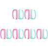 FRCOLOR 12pcs Nail Brush Handle Fingernail Scrubber Nail Art Tools Material Ergonomic Grip Random Color view 1