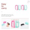 FRCOLOR 12pcs Nail Brush Handle Fingernail Scrubber Nail Art Tools Material Ergonomic Grip Random Color view 2