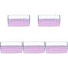 Beaupretty 5pcs Nail Drill Bits Storage Box Organizer for Manicure Grinding Plastic Display Case for Professional Home Use Non-odor Material Convenient and Neat Storage view 1