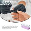Beaupretty 5pcs Nail Drill Bits Storage Box Organizer for Manicure Grinding Plastic Display Case for Professional Home Use Non-odor Material Convenient and Neat Storage view 3