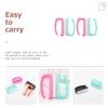 Beaupretty 8pcs Nail Dust Cleaning Brush Fingernail Brush for Home and Salon Use Random Color view 2