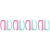 FRCOLOR 8pcs Nail Brush Cleaner Handle Nail Brush for Fingernail Comfort Grip for Home Pedicure Random Color view 1