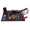CUEI Barber Organizer Mat, Professional Flexible Anti Slip Magnetic Countertop Silicone Station Mat for Hair Clippers, Trimmer, Scissors, Salon Barbershop Work (17.7x11.8in) view 1