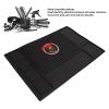 CUEI Barber Organizer Mat, Professional Flexible Anti Slip Magnetic Countertop Silicone Station Mat for Hair Clippers, Trimmer, Scissors, Salon Barbershop Work (17.7x11.8in) view 3