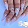 3D Acrylic Flower Nail Art Charms Handmade by Acrylic Powder - 15 colors, 24pcs Flowers Nail Rhinestones Kit 3D Crystal Nail Pearls Flat Design Acrylic Nail Art for Women Girls (Nude), 24.0 Count view 3
