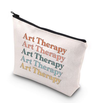 BDPWSS Art Therapist Gift Art Teacher Makeup Bag Therapist Appreciation Gift Art Therapy Supplies Art School Graduation Gift (Art Therapy)