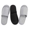 SIQITECHNO Spa Slippers Portable Travel Indoor Hotel Casual Cotton Slippers Open Toe Non-Slip US Size Men 10 Women 11 (Black+Gray) view 4