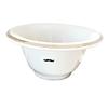 buybarber.com Artisans Republic Shaving Bowl- Porcelain Platinum Rim (Black) (White) view 1