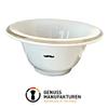 buybarber.com Artisans Republic Shaving Bowl- Porcelain Platinum Rim (Black) (White) view 2