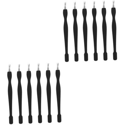 Beavorty 12pcs Dead Skin Pusher Tools for Nail Care Professional Cuticle Remover Kit for Home and Salon Use Nail Accessory for Manicure and Pedicure