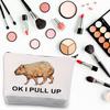 BDPWSS Capybara Makeup Bag Capybara Lover Gifts OK I Pull Up For Wildlife Lover Gifts Rodent Animal Lover Gifts Zipper Bag (I PULL UP) view 3