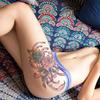 Large Temporary Tattoos Women Temporary Neck Tattoos Temporary Realistic Flower Chest Tattoo for Adults (Temporary Tattoos Sticker 4) view 2