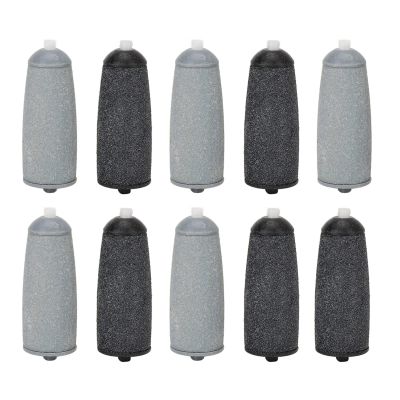 Replacement Roller Head,Electric Foot Grinder Replacement Head,5pcs Coarse and 5pcs Fine Refill Heads,Foot File Accessory for Callus Remover(Black, Grey)