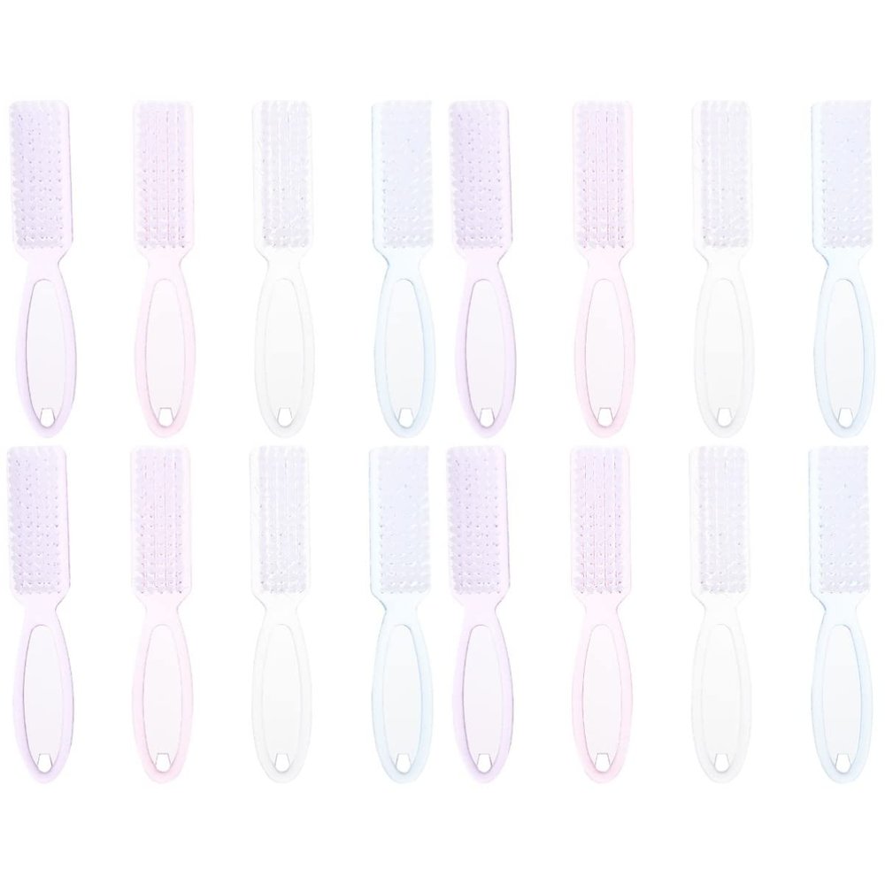 Beavorty 16pcs Manicure Nail Care Brush Nail Dust Fingernail Cleaning Tool Art Dust Brush for Polish Clean up