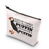 BDPWSS Puffins Gifts Puffin Bird Lover Gift Always Be Yourself Unless You Can Be A Puffin Then Always Be A Puffin Makeup Bag (Can be Puffin) view 1