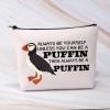 BDPWSS Puffins Gifts Puffin Bird Lover Gift Always Be Yourself Unless You Can Be A Puffin Then Always Be A Puffin Makeup Bag (Can be Puffin) view 4