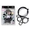 PuffCuff Just Try It Curlfriend!, Original 5, Junior 3, Mini 2.5 Micro 1.5 and Teeny 1.25, For Thick, Curly, Textured Hair, Painless, Damage-Free Styling for Big Hair, Black view 1