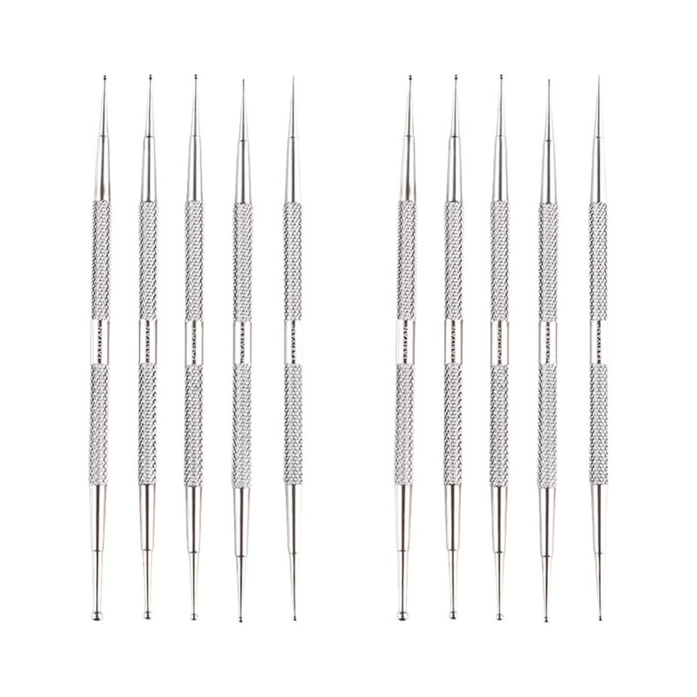 Beaupretty 10pcs Dual- Diamond Drill Pens for Manicure Art Nail Dotting Tools Easy to Use Nail Design Accessories