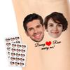 15pcs Custom Tattoos Personalized Temporary Tattoos with Photo Face Waterproof Name Logo Tattoos Stickers Funny For Women Men Kids Gifts for Birthday Party Wedding Bride Groom Decor view 1
