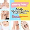 15pcs Custom Tattoos Personalized Temporary Tattoos with Photo Face Waterproof Name Logo Tattoos Stickers Funny For Women Men Kids Gifts for Birthday Party Wedding Bride Groom Decor view 3