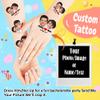 15pcs Custom Tattoos Personalized Temporary Tattoos with Photo Face Waterproof Name Logo Tattoos Stickers Funny For Women Men Kids Gifts for Birthday Party Wedding Bride Groom Decor view 4