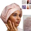 Reusable Shower Cap for Women Reusable Waterproof  Leakproof, Nonslip Hair Cap for Shower Flexiband  Soft, Breathable, Durable Christmas Shower Caps by SMPL OBJECTS (Blush) view 1