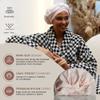 Reusable Shower Cap for Women Reusable Waterproof  Leakproof, Nonslip Hair Cap for Shower Flexiband  Soft, Breathable, Durable Christmas Shower Caps by SMPL OBJECTS (Blush) view 2