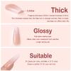 Yivaiks 24 pcs Pink Coffin Press on Nails Long Nails for Women, Glossy Crystal Rhinestone Fake Nails with Nail Glue on Nails,Full Coverage Acrylic Nailshelmsman view 4