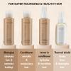 Moehair Travel Size Toiletries (Protein-Infused Shampoo, Conditioner, Leave-In Conditioner & Heat Protectant Spray) |Travel Shampoo and Conditioner Set | Sulfate & Paraben-Free Combo (3.4 Fl.Oz) view 3